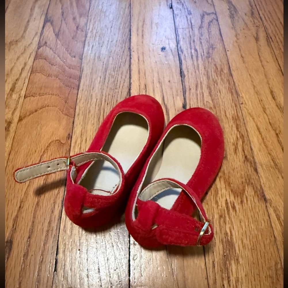 Janie and Jack Red Mary Jane Shoes